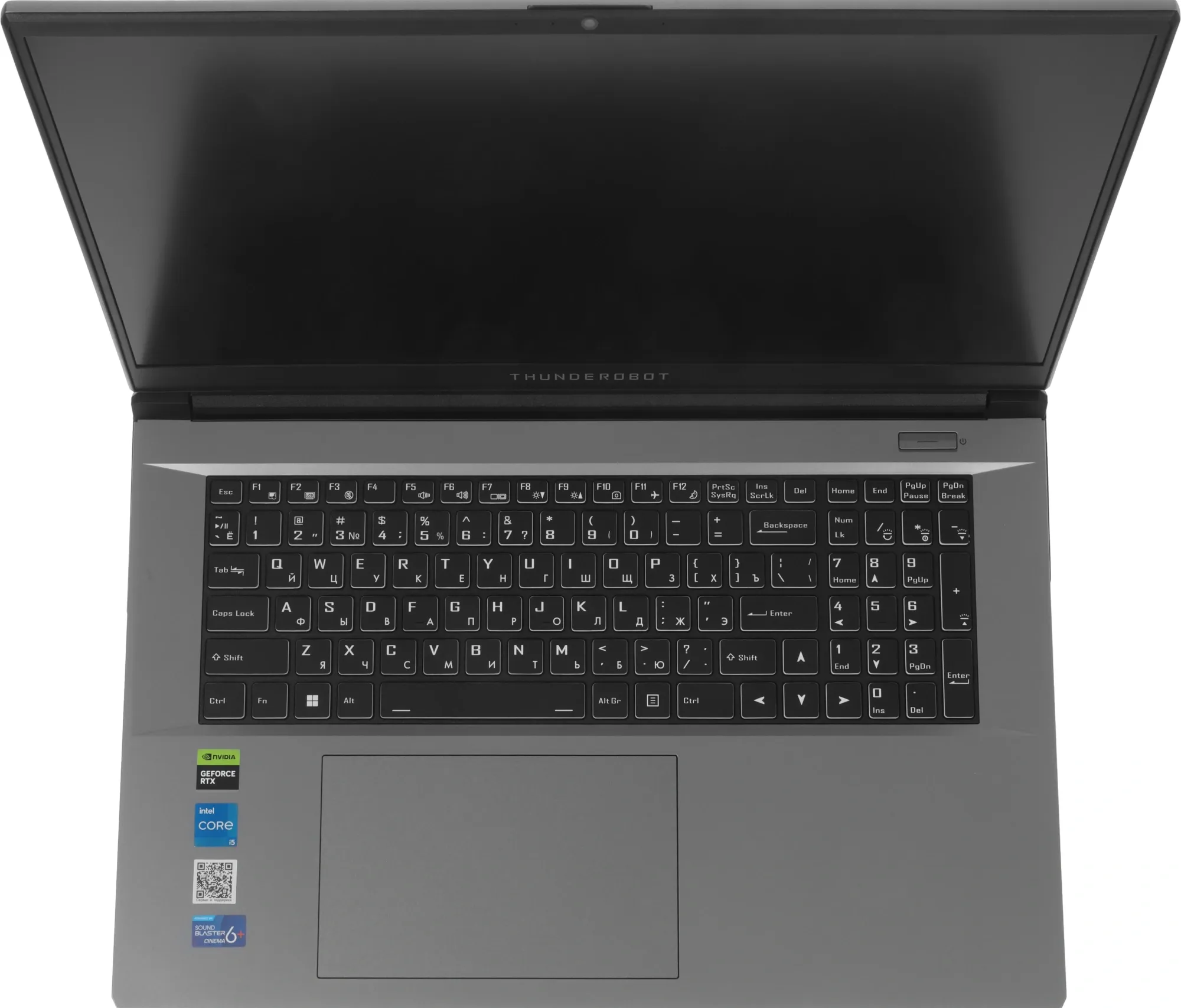 Ноутбук Thunderobot 911 Plus SD Core i5 12450H 16Gb SSD512Gb NVIDIA GeForce RTX 3050 4Gb 17.3" IPS FHD (1920x1200) FreeDOS grey WiFi BT Cam (JT009800KRU)