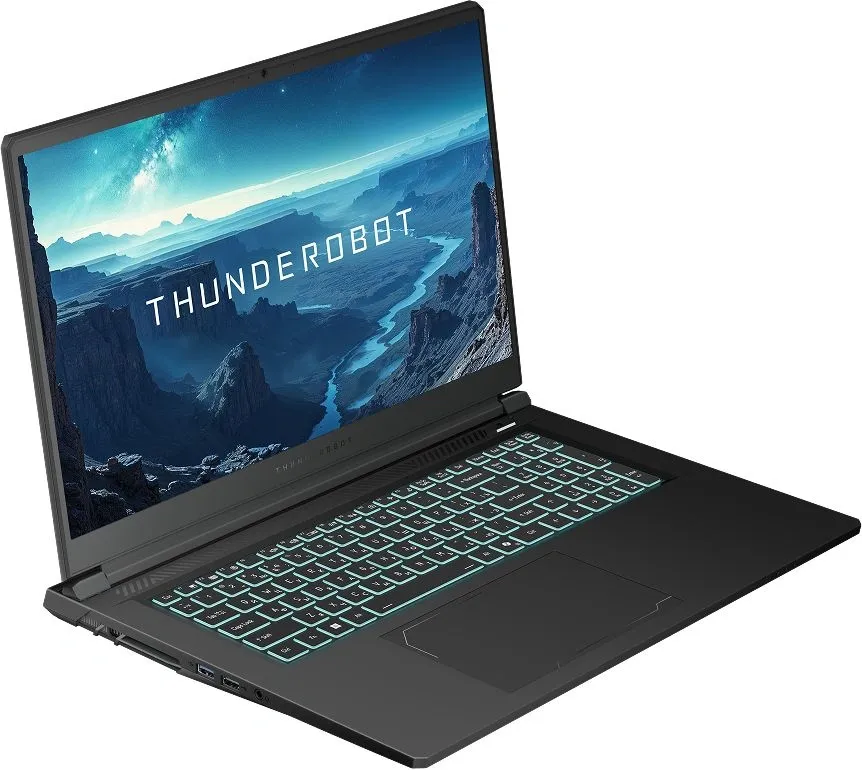 Ноутбук Thunderobot Range 17 G2 Evo Core i5 13420H 16Gb SSD1Tb NVIDIA GeForce RTX5050 8Gb 17.3" IPS FHD (1920x1200) FreeDOS black WiFi BT Cam (JT009E00KRU)