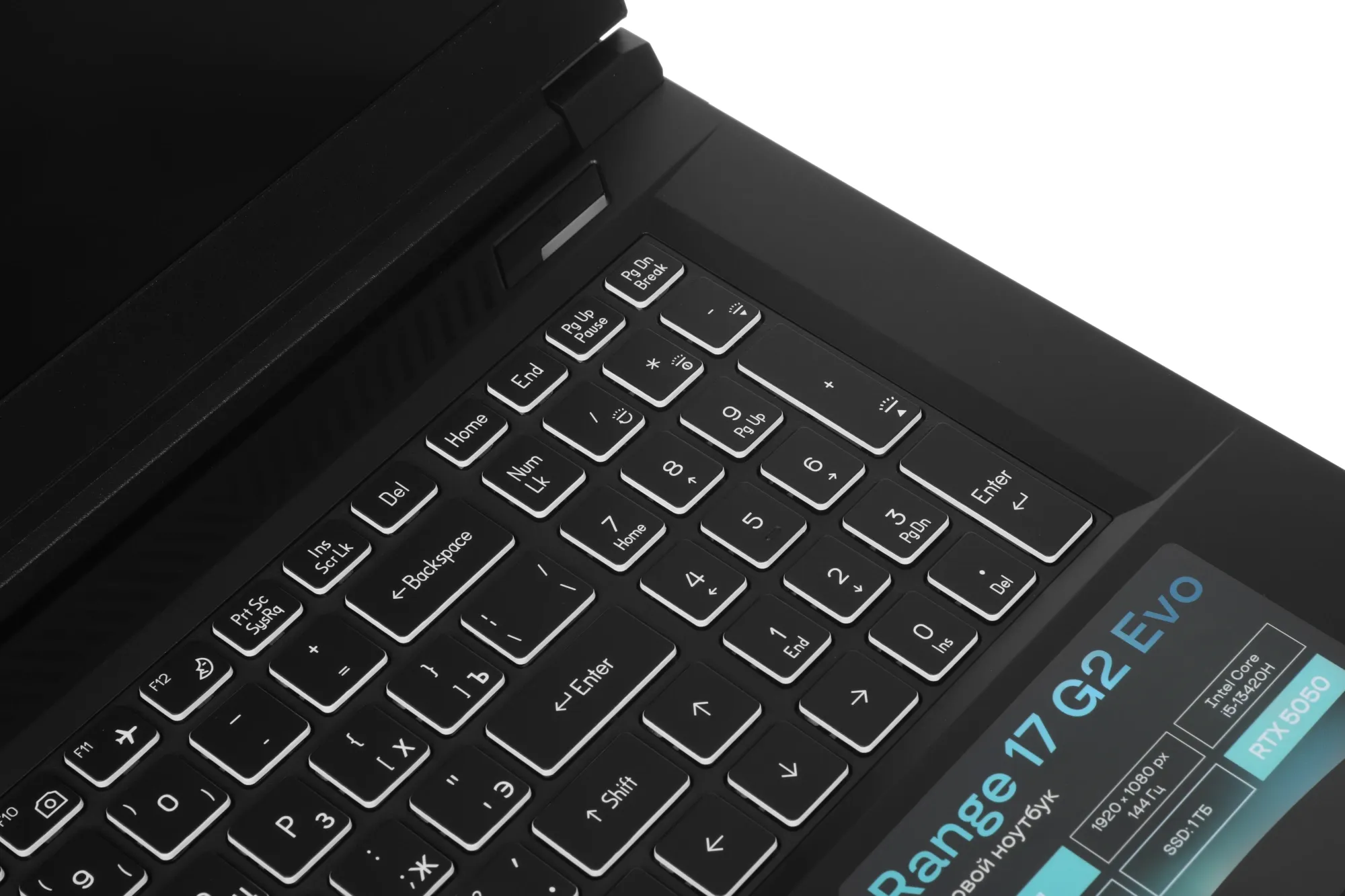Ноутбук Thunderobot Range 17 G2 Evo Core i5 13420H 16Gb SSD1Tb NVIDIA GeForce RTX5050 8Gb 17.3" IPS FHD (1920x1200) FreeDOS black WiFi BT Cam (JT009E00KRU)