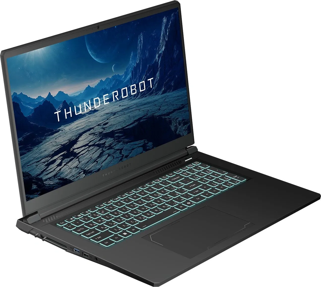 Ноутбук Thunderobot Range 17 G2A Evo Ryzen 7 H255 16Gb SSD1Tb NVIDIA GeForce RTX5050 8Gb 17.3" IPS FHD (1920x1080) Windows 11 Pro black WiFi BT Cam (JT009U00QRU)