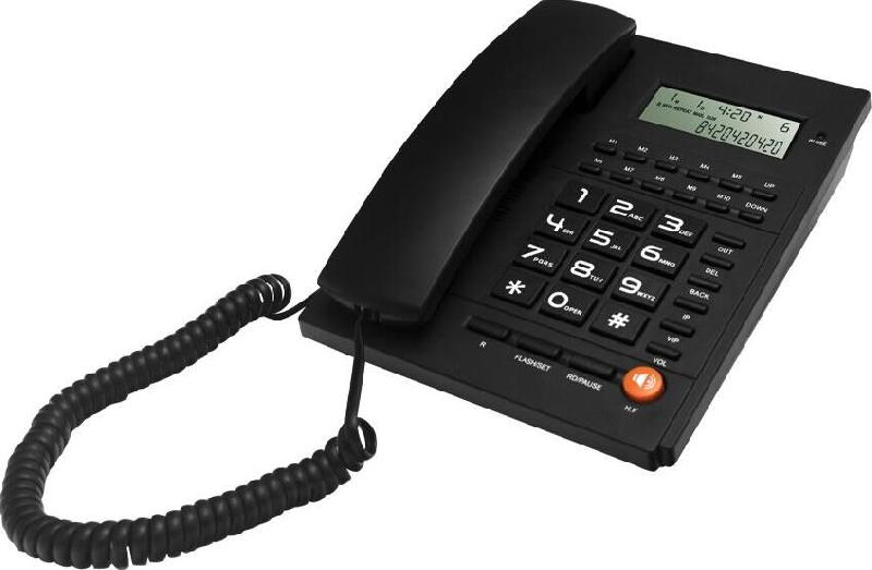Телефон проводной RITMIX RT-420 Black