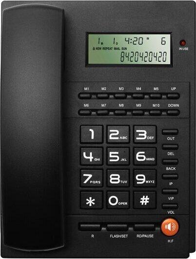 Телефон проводной RITMIX RT-420 Black