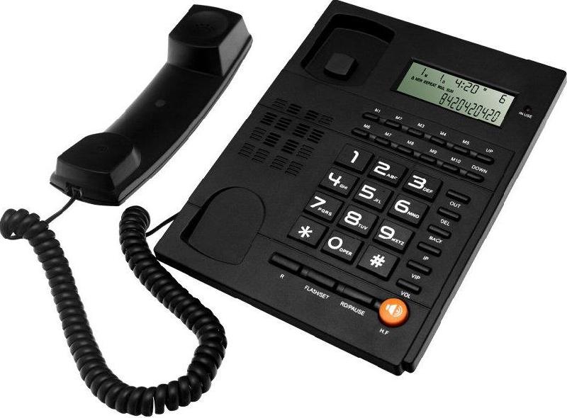 Телефон проводной RITMIX RT-420 Black