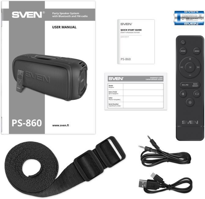 Акустика SVEN PS-860, черный