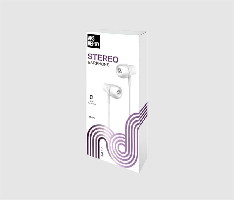 Наушники с микрофоном AKSBERRY (6900289290014) АM12 с микрофоном, белый