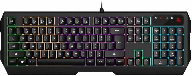 Клавиатура A4TECH Клавиатура Bloody B135N черный USB Multimedia for gamer LED (подставка для запястий) (B135N)