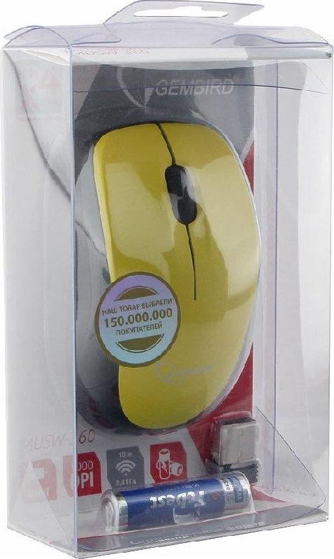Мышь GEMBIRD (15597) MUSW-360-LM