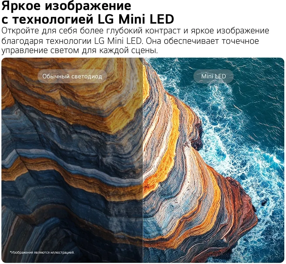 Телевизор LED LG 65" 65QNED70B6C.ARU черный титан 4K Ultra HD 60Hz DVB-T DVB-T2 DVB-C DVB-S DVB-S2 USB WiFi Smart TV (RUS)