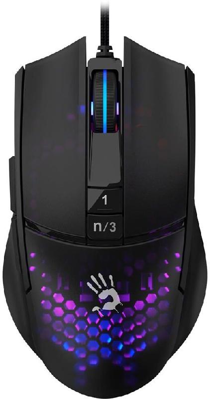 Мышь A4TECH Мышь Bloody L65 Max черный оптическая 12000dpi USB 6but (L65 MAX/STONE BLACK)