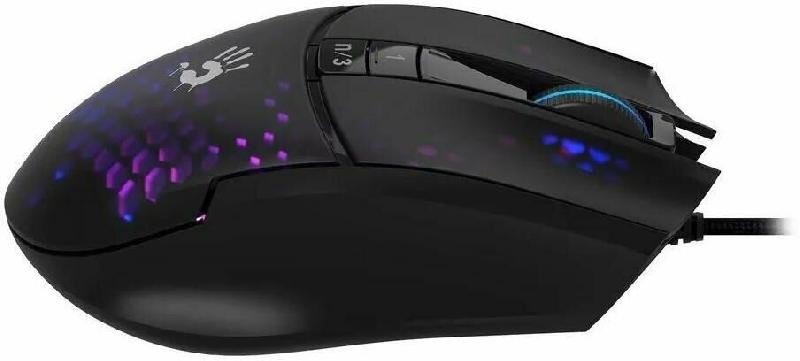 Мышь A4TECH Мышь Bloody L65 Max черный оптическая 12000dpi USB 6but (L65 MAX/STONE BLACK)