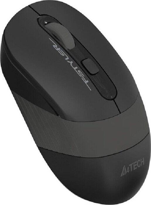 Мышь A4TECH Fstyler FG10 черный/серый оптическая (2000dpi) беспроводная USB