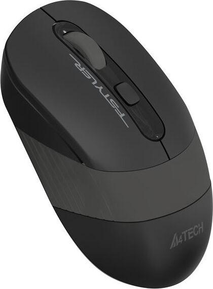 Мышь A4TECH Fstyler FG10 черный/серый оптическая (2000dpi) беспроводная USB
