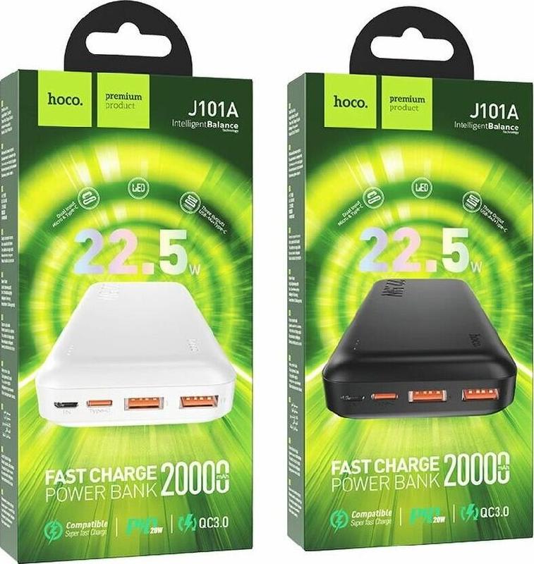 Power bank HOCO (6931474782496) J101A Astute 20000 mAh черный
