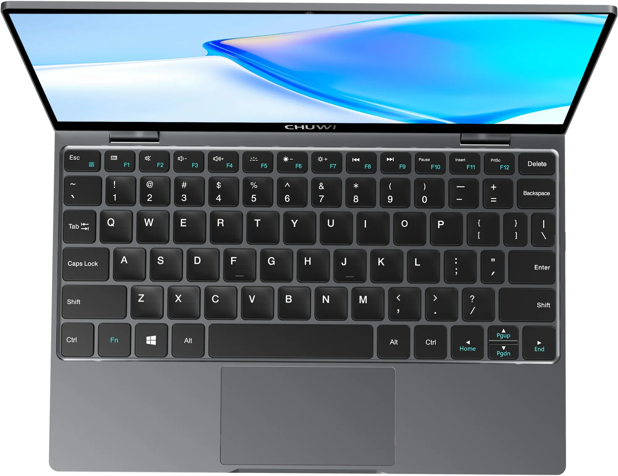 Ноутбук Chuwi MiniBook X U-series U300 16Gb SSD512Gb Intel Graphics 10.51" IPS Touch FHD+ (1920x1200) Windows 11 Pro grey WiFi BT Cam 3800mAh