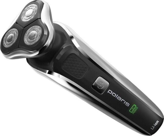 Бритва POLARIS PMR 0307RС WET&DRY PRO 5 BLADES+ черный/хром