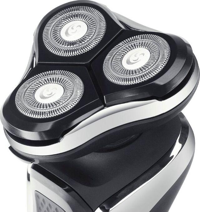 Бритва POLARIS PMR 0307RС WET&DRY PRO 5 BLADES+ черный/хром