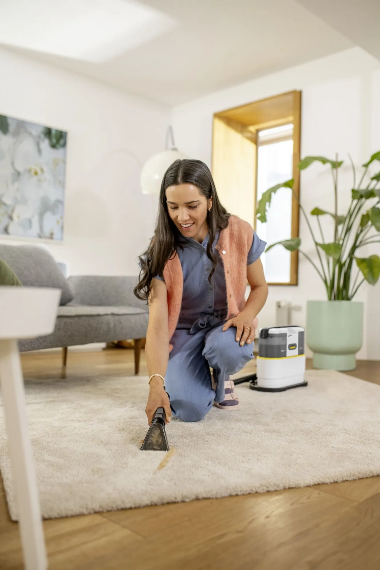 Пылесос моющий Karcher SE 2 450Вт белый/черный