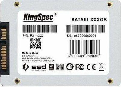 SSD накопитель KINGSPEC SSD SATA III 128Gb P3-128 2.5"