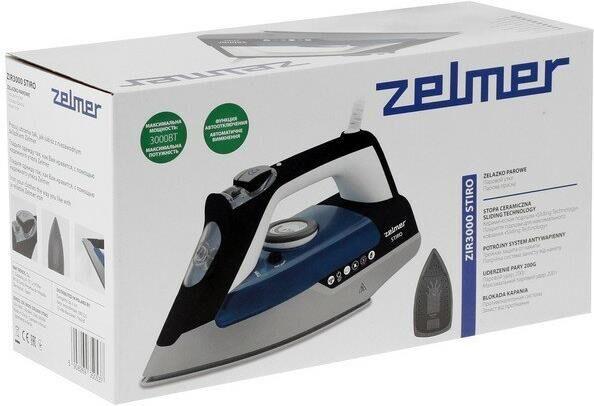 ZELMER Утюг ZIR3000 STIRO BLUE/BLACK