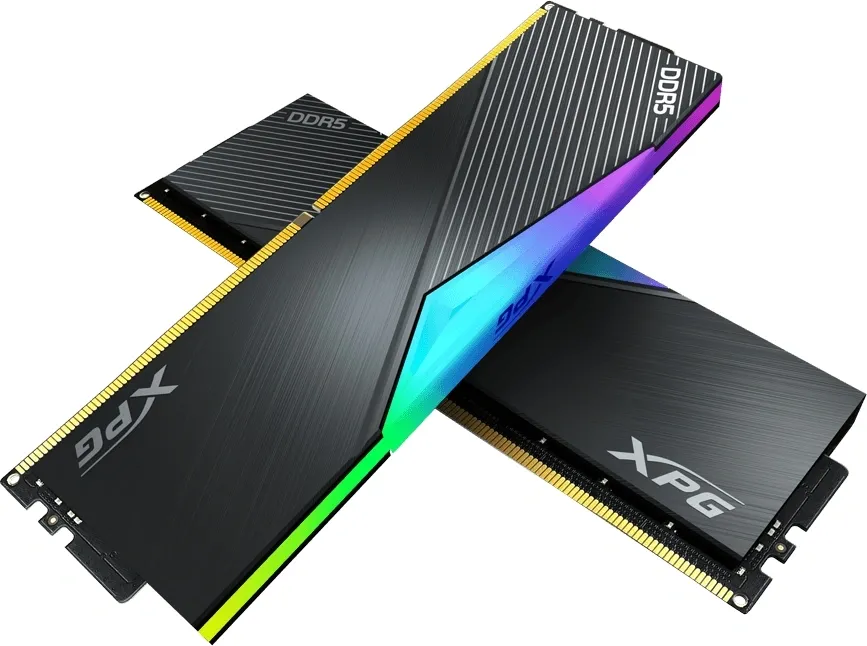 Память DDR5 2x16GB 6400MHz A-Data AX5U6400C3216G-DCNKRBK XPG Lancer RGB RTL PC5-51200 CL32 DIMM ECC 288-pin 1.4В kit dual rank Ret