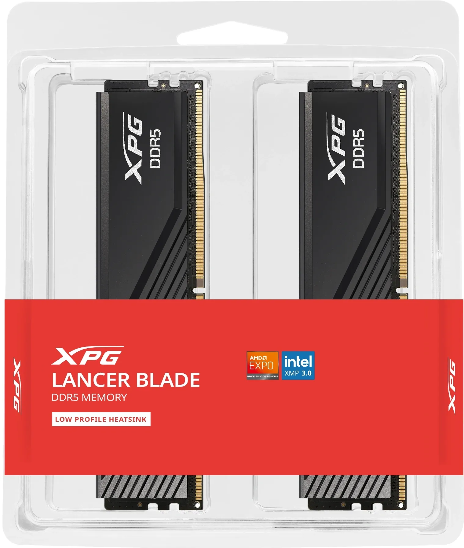 Память DDR5 2x16GB 6000MHz A-Data AX5U6000C3616G-DTAMBK XPG Lancer Blade RTL PC5-48000 CL36 DIMM ECC 288-pin 1.35В kit single rank Ret