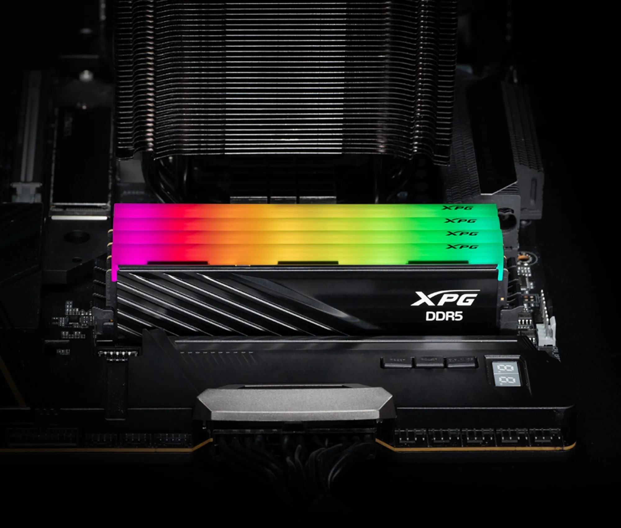 Память DDR5 2x16GB 5600MHz A-Data AX5U5600C4616G-DTLABRBK XPG Lancer Blade RGB RTL PC5-44800 CL46 DIMM ECC 288-pin 1.1В kit single rank Ret