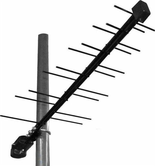 Антенна наружная ДЕЛЬТА Н111А.02F 12V б/к (активная, DVB-T2, 27,5 дБ, пакет)