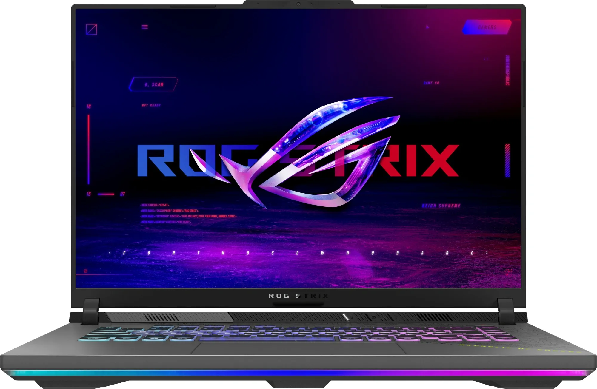 Ноутбук Asus ROG Strix G16 G614FR-TS412 Ryzen 9 9955HX 32Gb SSD1Tb NVIDIA GeForce RTX5070Ti 12Gb 16" IPS 2.5K (2560x1600) без ОС grey WiFi BT Cam (90NR0NK8-M00N00)
