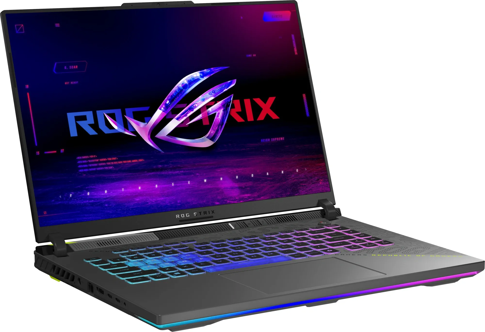 Ноутбук Asus ROG Strix G16 G614FR-TS412 Ryzen 9 9955HX 32Gb SSD1Tb NVIDIA GeForce RTX5070Ti 12Gb 16" IPS 2.5K (2560x1600) без ОС grey WiFi BT Cam (90NR0NK8-M00N00)