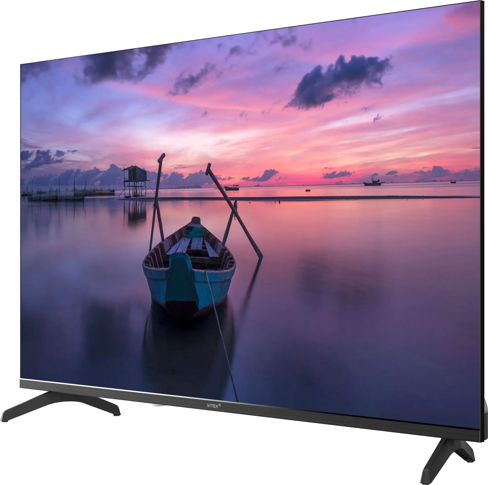 Телевизор LED Vitek 43" VT-43FBS300 Яндекс.ТВ Frameless черный/черный FULL HD 60Hz DVB-T DVB-T2 DVB-C DVB-S DVB-S2 USB 2.0 WiFi Smart TV