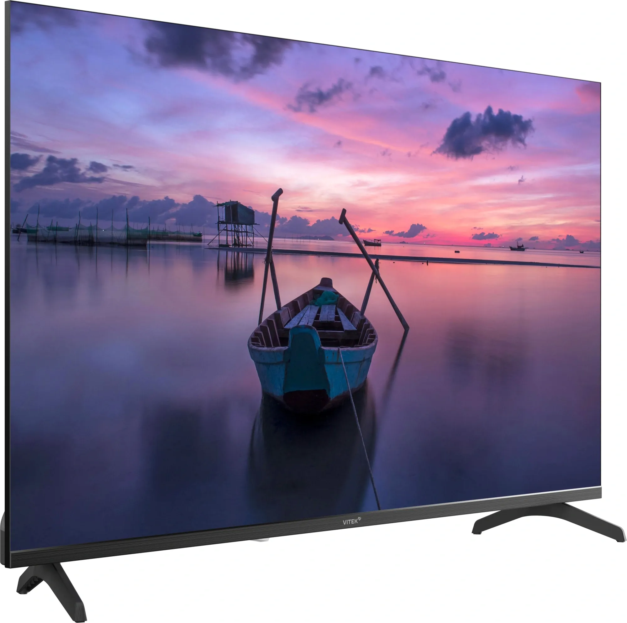 Телевизор LED Vitek 43" VT-43FBS300 Яндекс.ТВ Frameless черный/черный FULL HD 60Hz DVB-T DVB-T2 DVB-C DVB-S DVB-S2 USB 2.0 WiFi Smart TV