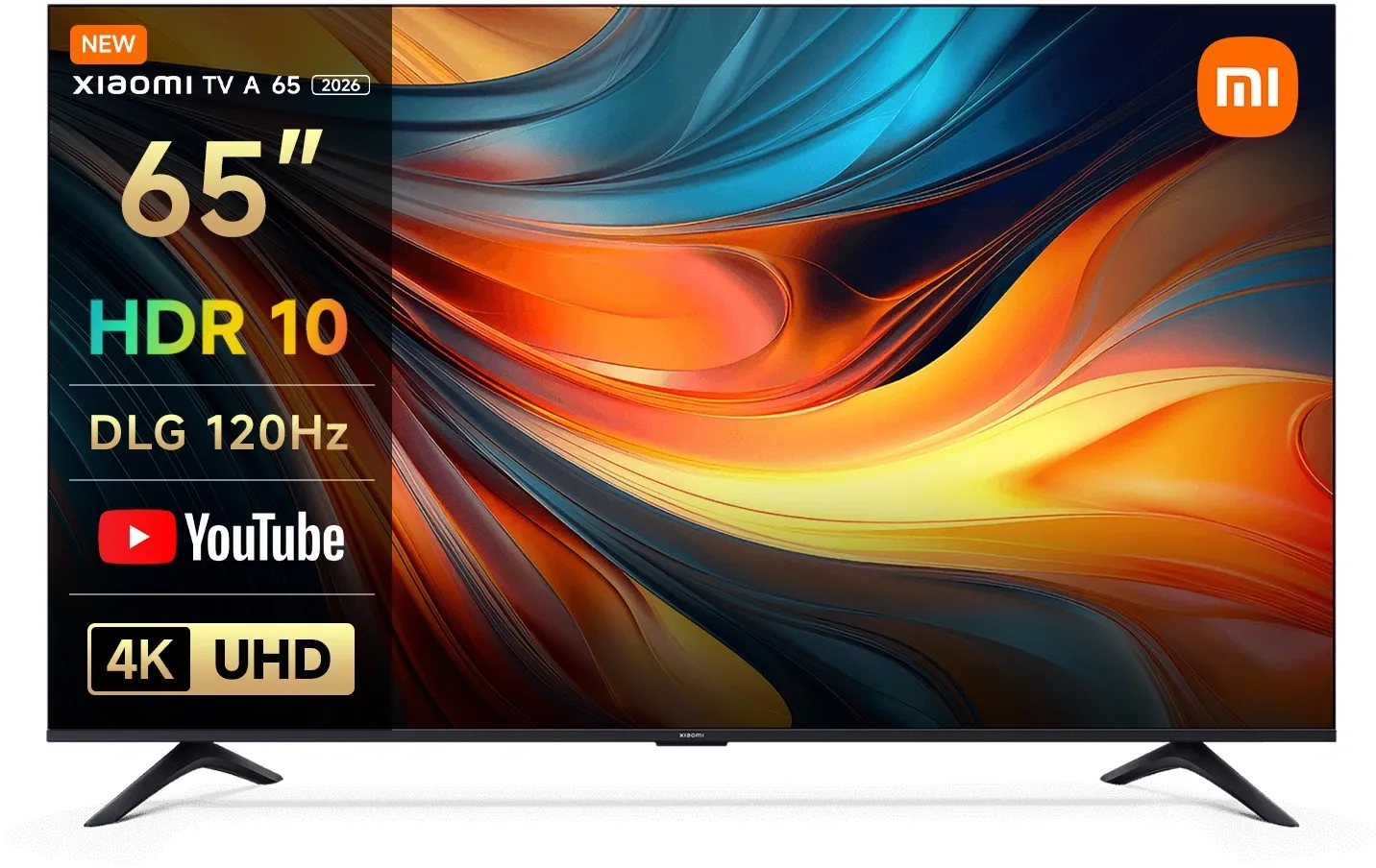 Телевизор LED Xiaomi 65" TV A 65 2026 черный 4K Ultra HD 60Hz MEMC DVB-T2 DVB-C DVB-S2 WiFi Smart TV