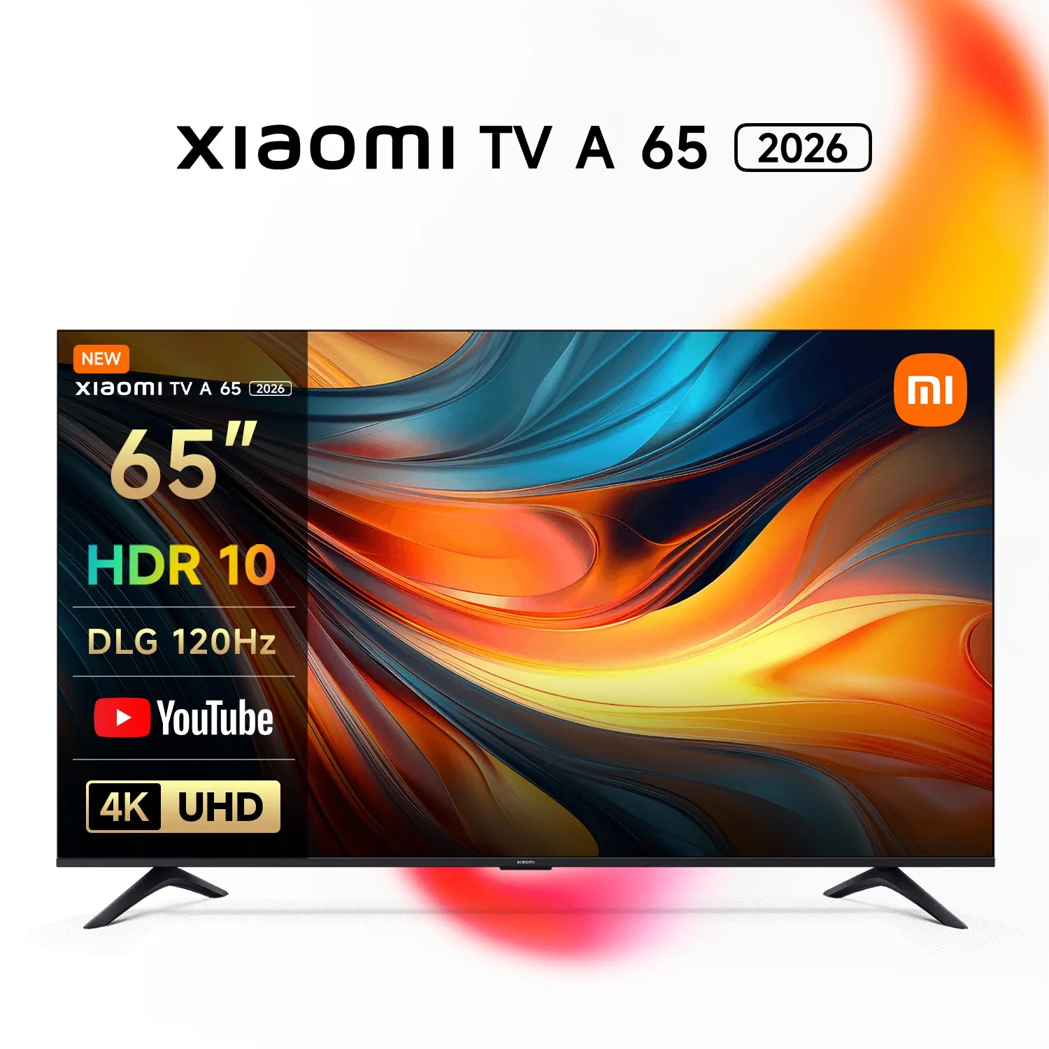 Телевизор LED Xiaomi 65" TV A 65 2026 черный 4K Ultra HD 60Hz MEMC DVB-T2 DVB-C DVB-S2 WiFi Smart TV