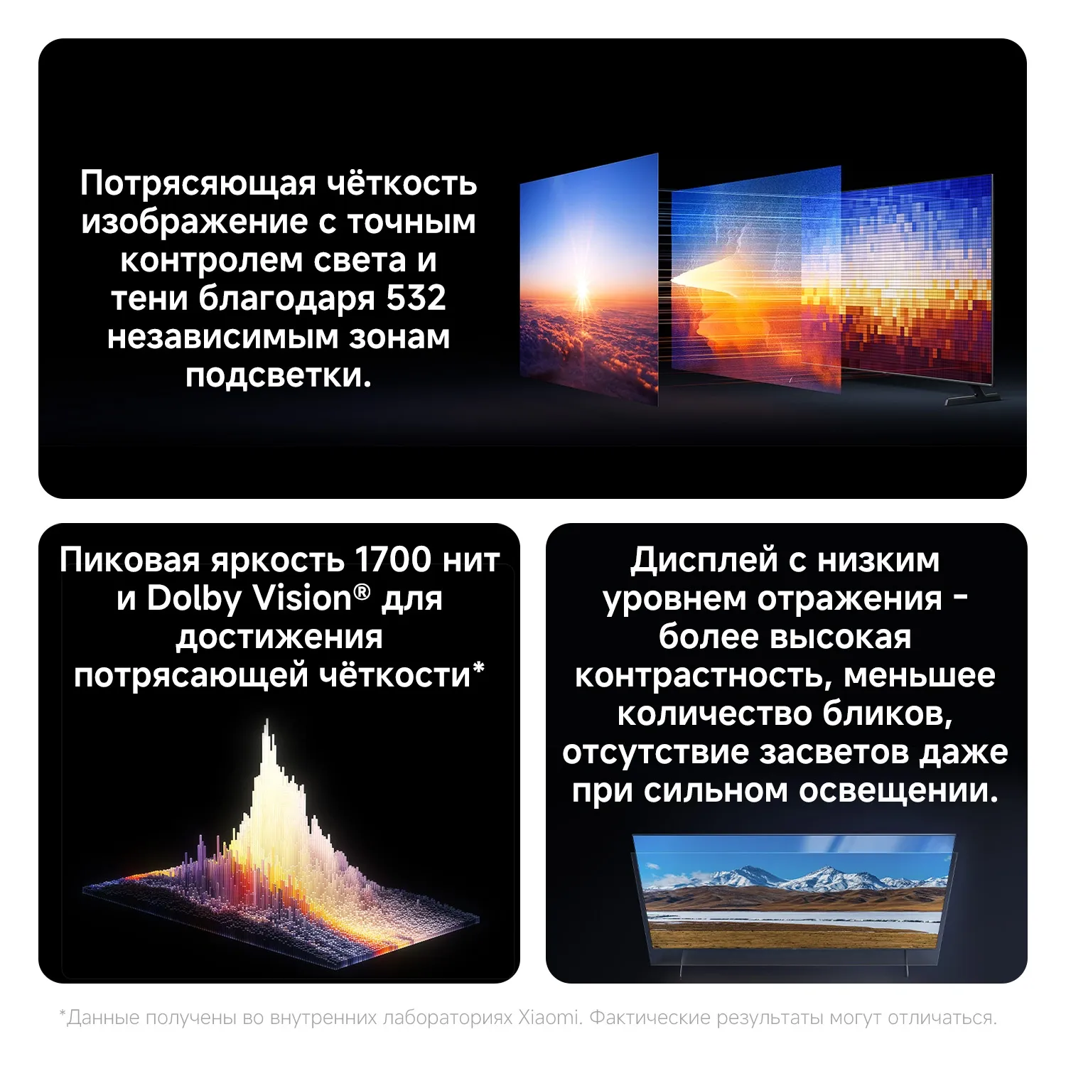 Телевизор QLED Xiaomi 65" TV S Pro Mini LED 65 2026 Slim Design темно-серый 4K Ultra HD 144Hz DVB-T2 DVB-C DVB-S2 USB WiFi Smart TV