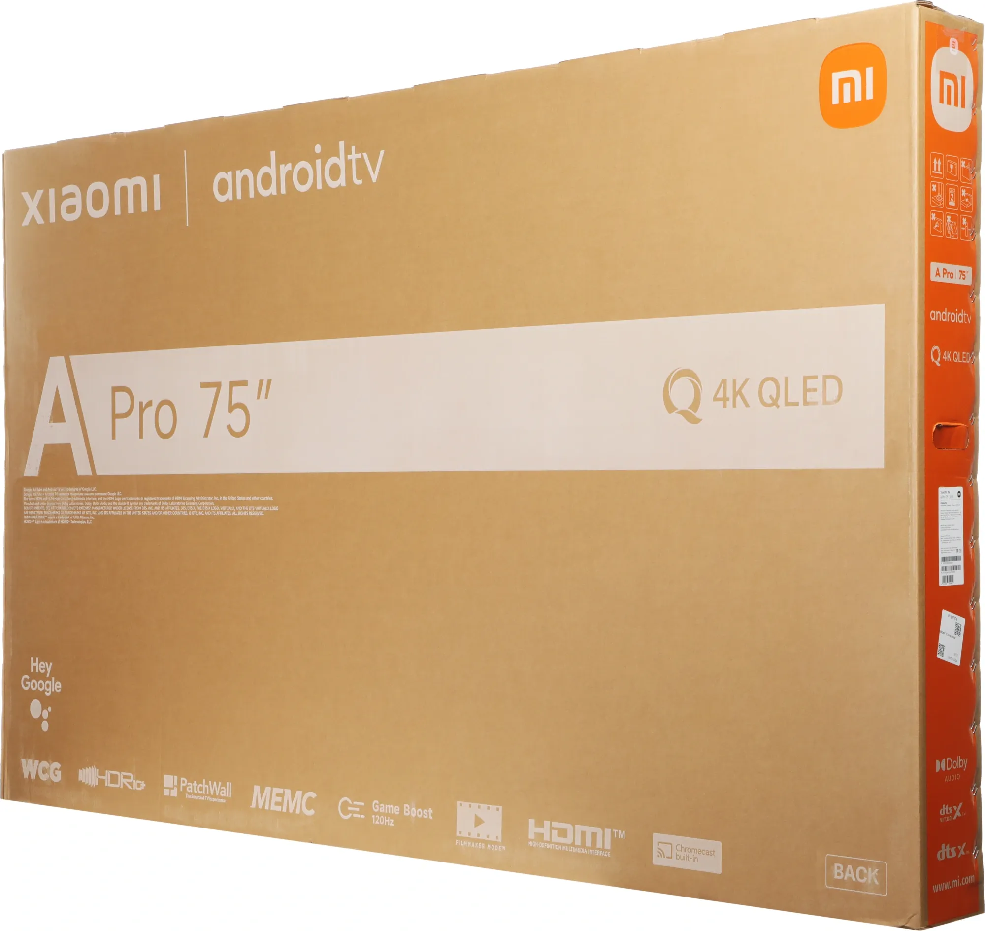 Телевизор QLED Xiaomi 75" TV A Pro 75 2026 черный 4K Ultra HD 60Hz MEMC DVB-T2 DVB-C DVB-S2 USB WiFi Smart TV