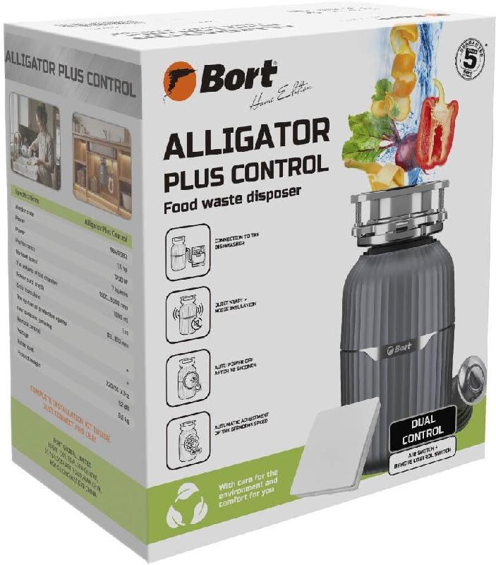 Измельчитель пищевых отходов BORT Alligator Plus Control