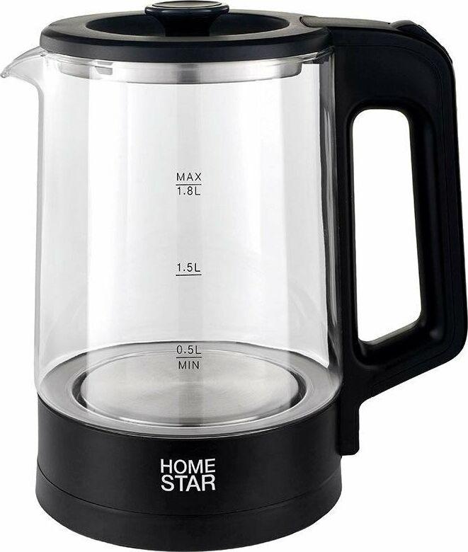Чайник электрический HOMESTAR HS-1008 черный (107010)