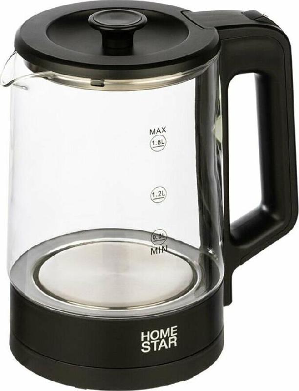 Чайник электрический HOMESTAR HS-1008 черный (107010)