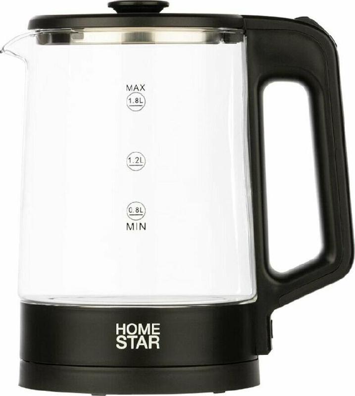 Чайник электрический HOMESTAR HS-1008 черный (107010)