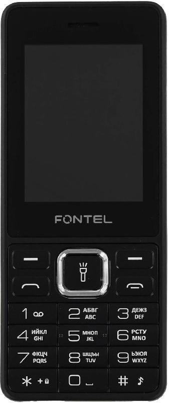 Телефон мобильный FONTEL FP240 черно-зеленый