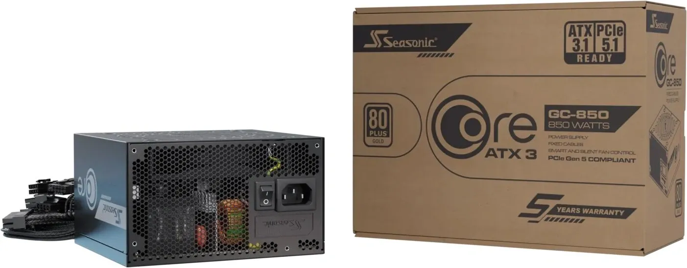Блок питания Seasonic ATX 850W Core V2 GC-850 80+ gold (20+4pin) APFC 120mm fan 2xSATA RTL