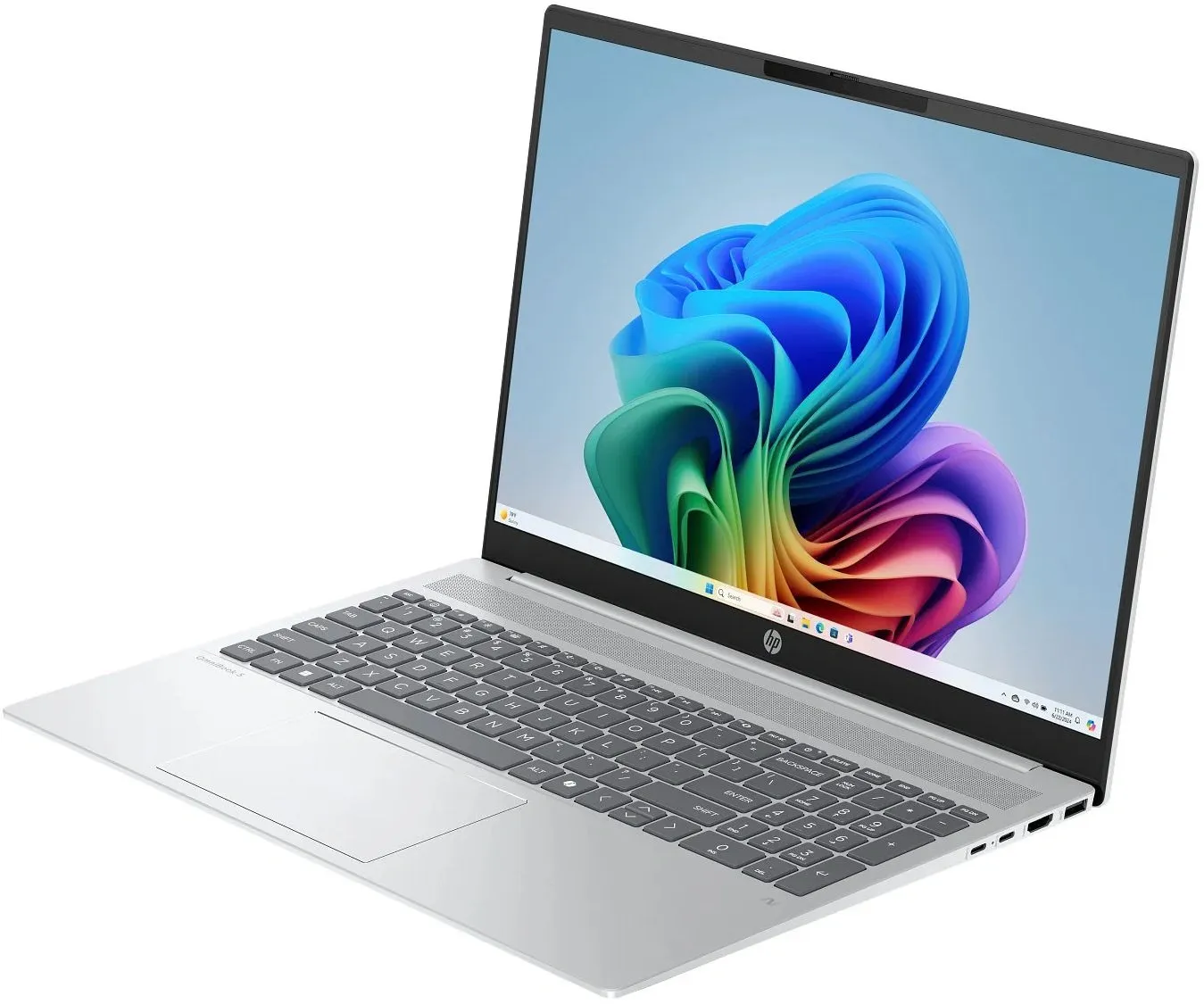Ноутбук HP OmniBook 5 16-ag1075cl Ryzen AI 7 350 32Gb SSD1Tb AMD Radeon 860M 16" IPS Touch 2K (2560x1440) без ОС silver WiFi BT Cam