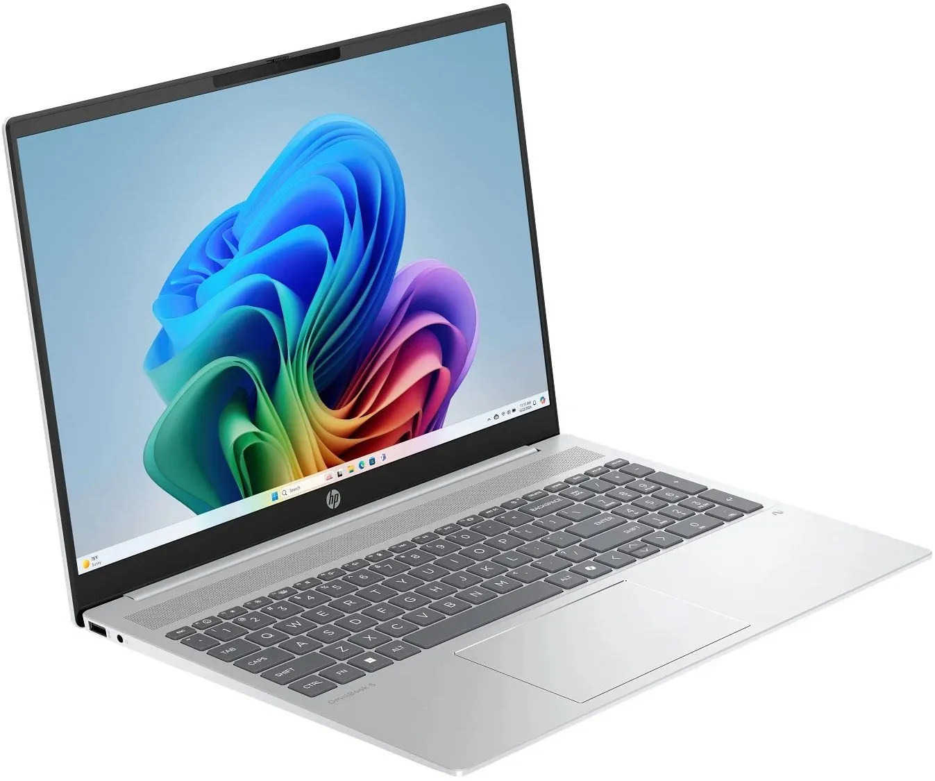 Ноутбук HP OmniBook 5 16-ag1075cl Ryzen AI 7 350 32Gb SSD1Tb AMD Radeon 860M 16" IPS Touch 2K (2560x1440) без ОС silver WiFi BT Cam