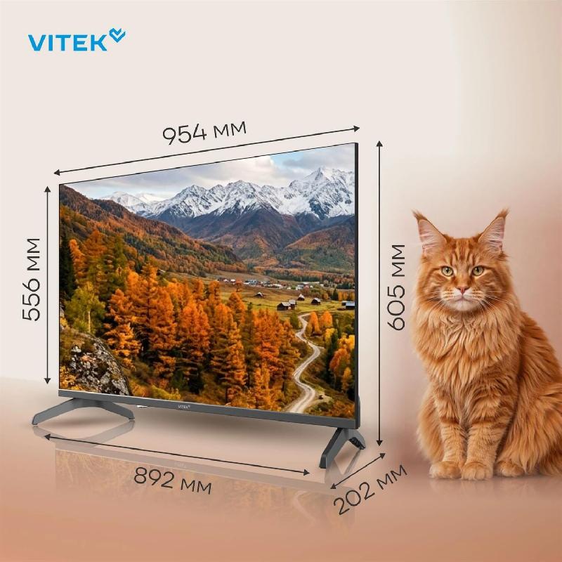 Телевизор VITEK VT-43FBS300 Smart Яндекс.ТВ 43" Frameless