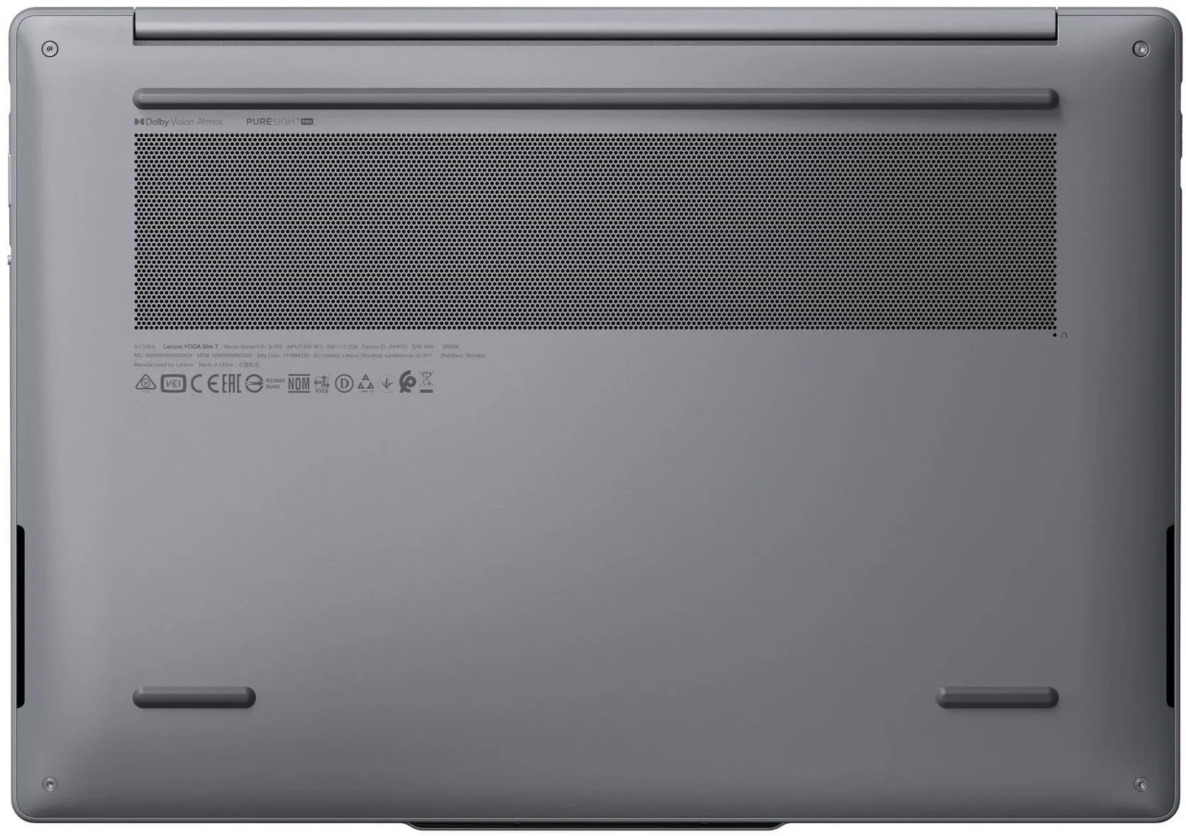 Ноутбук Lenovo Yoga Slim7 14ILL11 Core Ultra 5 226V 16Gb SSD1Tb Intel Arc 130V 14" OLED Touch WUXGA (1920x1200) Windows 11 Home grey WiFi BT Cam (83R0001YRK)