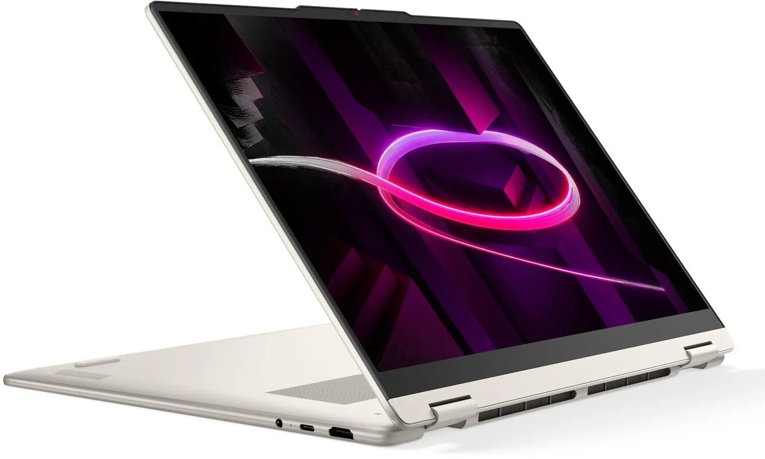 Ноутбук Lenovo Yoga 7 16AGP11 Ryzen AI 5 435 16Gb SSD512Gb AMD Radeon 840M 16" OLED Touch WUXGA (1920x1200) Windows 11 Home beige WiFi BT Cam (83TF003NRK)