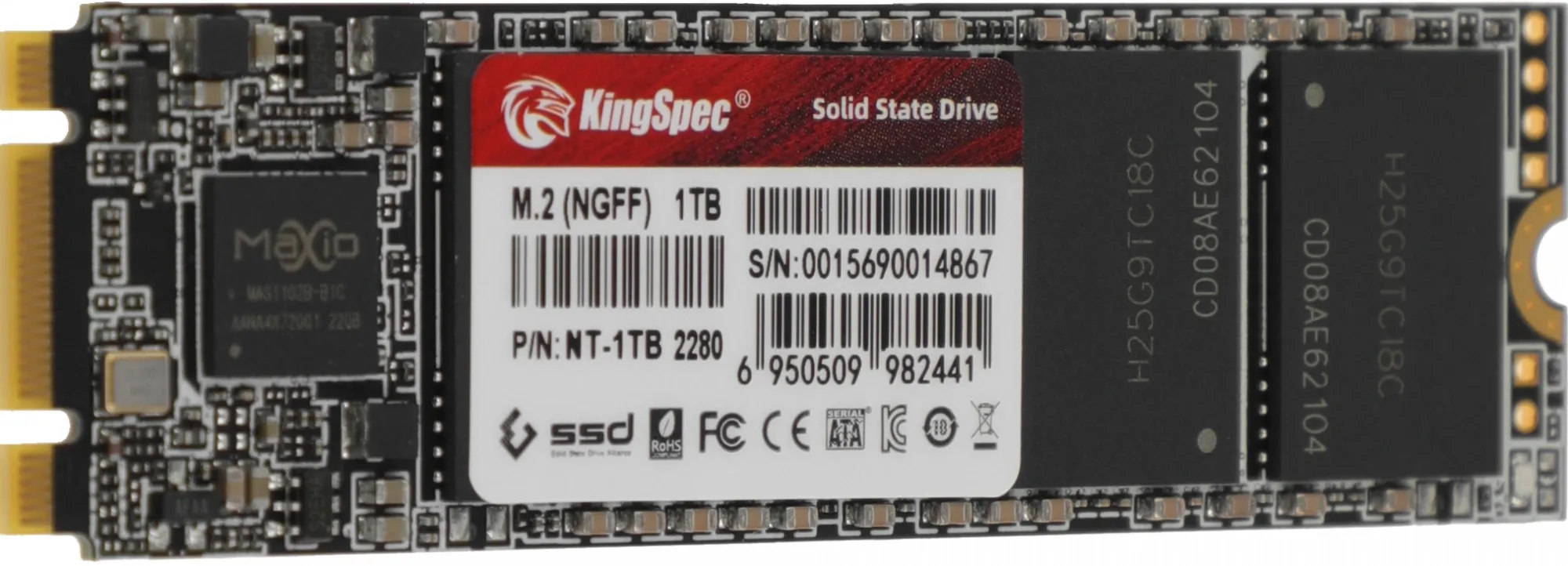Накопитель SSD Kingspec SATA-III 1TB NT-1TB M.2 2280