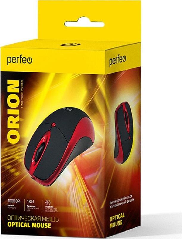Мышь PERFEO (PF-A4794) ORION красный