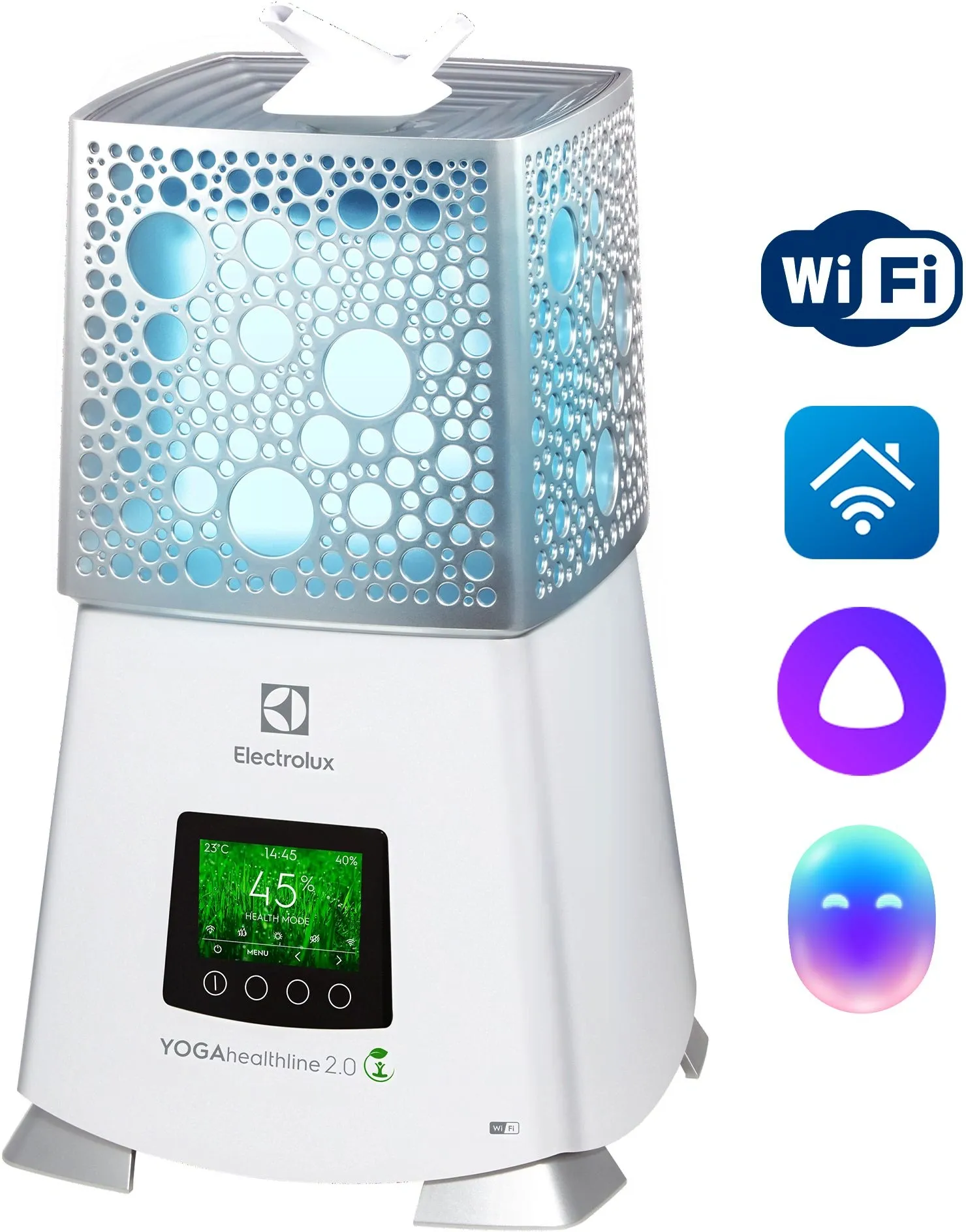 Увлажнитель воздуха Electrolux EHU-3915D 40Вт (ультразвуковой) белый/серебристый