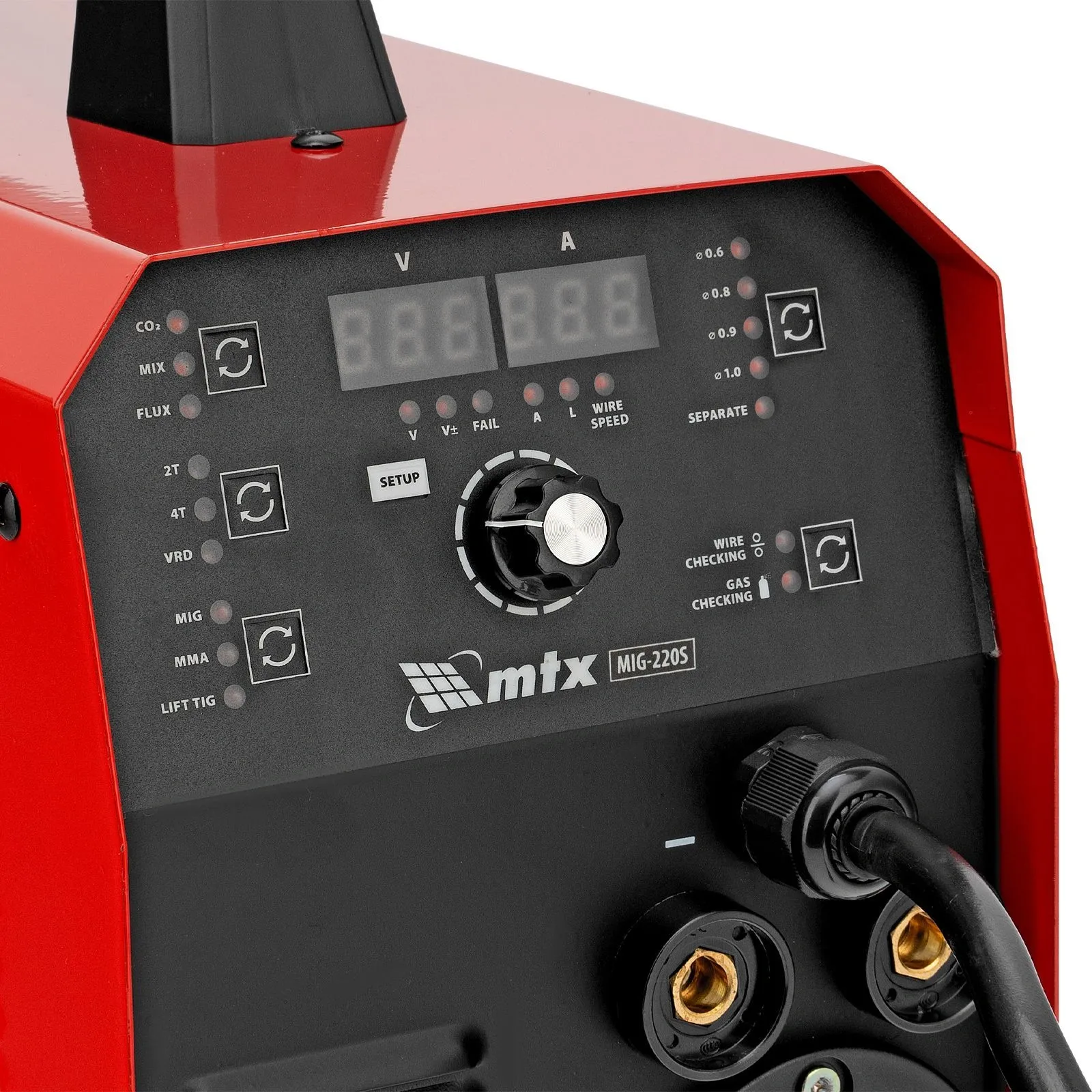 Сварочный полуавтомат MTX MIG-220S инвертор MMA DC/TIG DC/MIG-MA 6.8кВт